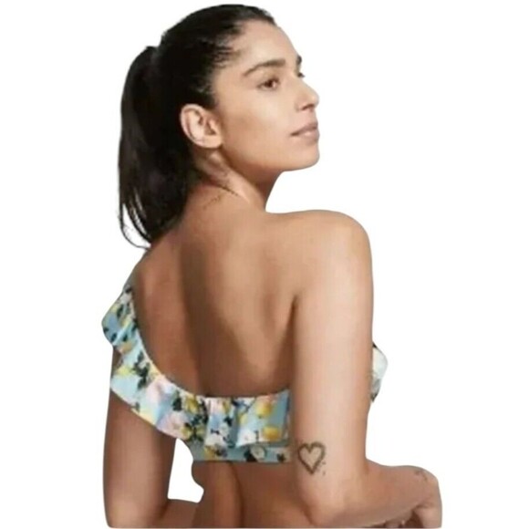Victoria's Secret 2-Piece One Shoulder Ruffle Bikini  Women's XS  NWT  Floral - Picture 13 of 13